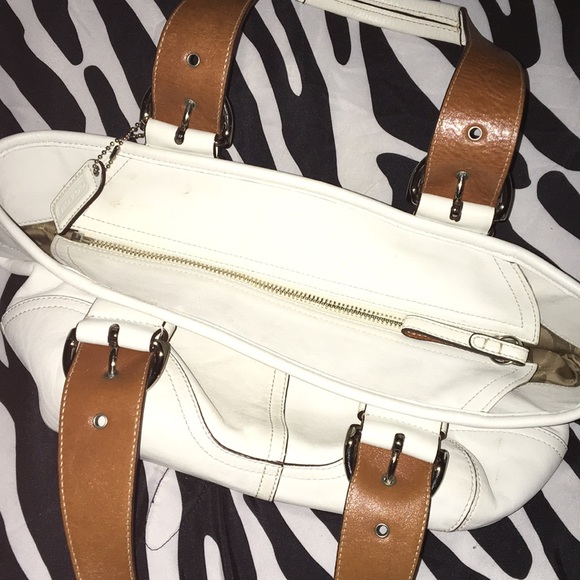 Coach Handbag - White, Barely Used - Picture 4 of 5